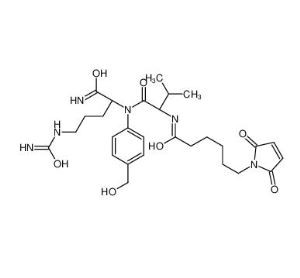 N- [6 - (2, 5-Dihydro - 2, 5-dioxo-1H-pyrrol-1-yl) -1-oxohexyl] -L-valyl-N5- (aminocarbonyl) - N- [4- (hydroxymethyl) phenyl] -L-ornithinamide CAS 159857-80-4