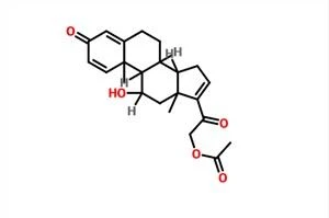 11beta, 21-dihydroxypregna-1,4,16-triene-3,20-dione 21-acetate CAS 3044-42-6