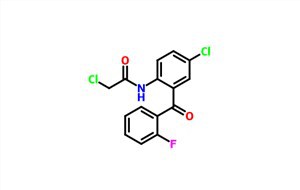 2-chloro-N- [4-chloro-2- (2-fluorobenzoyl) phenyl] acetamide CAS 2836-40-0